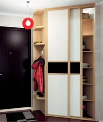 Photo of a modern small hallway wardrobe