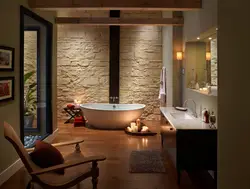 Каменный интерьер ванны