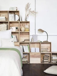 Photo of shelf design in bedroom
