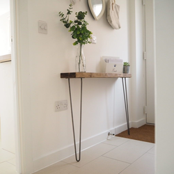 Console table in the hallway interior