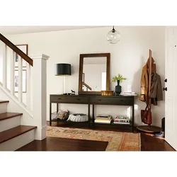 Console table in the hallway interior