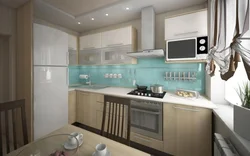 Photo of kitchen interior in a panel house