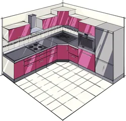 План интерьера кухни