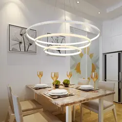 Тарҳи муосири chandeliers барои акс ошхона