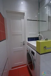 Интерьер маленькой ванной комнаты фото без туалета со стиральной