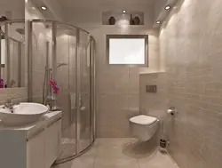 Modern Bathroom Design With Shower And Toilet Photo