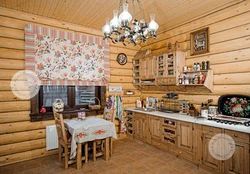 Фото интерьера кухни русский стиль