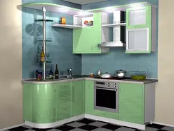 Design of kitchen sets photo in modern style for small kitchens