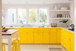 Yellow Kitchen Walls Photo