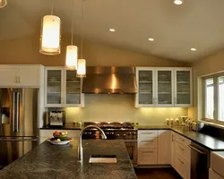 Дизайн Кухни Светильники На Потолок