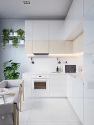 Кухни в белых тонах интерьер современный стиль