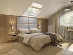 Attic bedroom interior photo