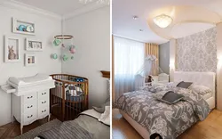 Design of parents' bedroom with children's bedroom