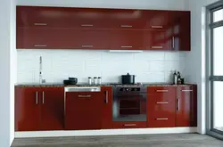 Кухни с бордовым гарнитуром фото