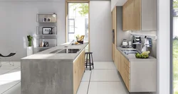 Kitchen color concrete photo