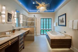 Bathroom design with lighting photo