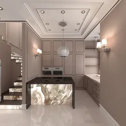 Прихожая кухня зал дизайн