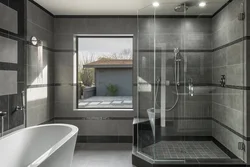 Современные ванные комнаты с душем дизайн фото