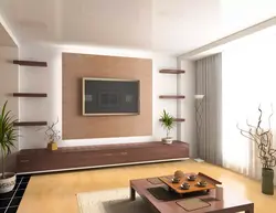 TV wall design in the living room
