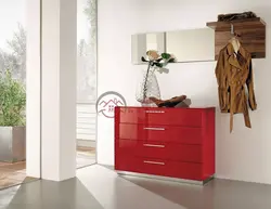 Modern chest of drawers in the hallway photo design
