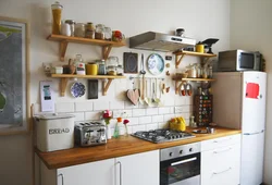 Khrushchev kitchen design with window