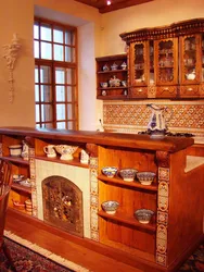 Photo of kitchen interior Russian style