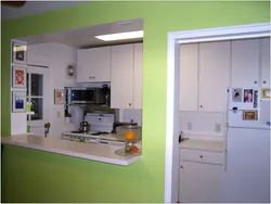 Kitchen niche photo in a new building