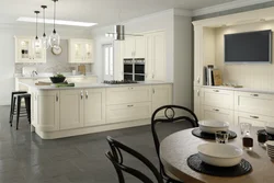 Kitchen design ivory color