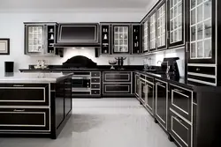 Варианты дизайна черной кухни