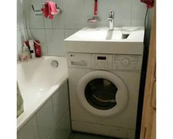 Ванна дизайн комната машина стиральный