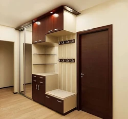 Built-in hallway for a narrow corridor design photo