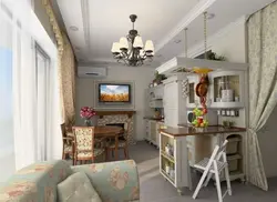 Стиль прованс в интерьере кухни гостиной в доме фото