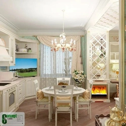 Стиль прованс в интерьере кухни гостиной в доме фото