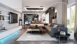 Living room interior in modern style