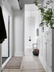 Scandinavian hallway design photo