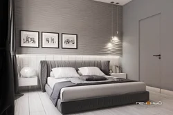Gray Bedroom With White Furniture Photo
