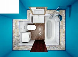 Bathroom Design Photo 3 Sq M With Washing Machine Photo