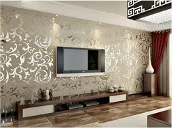 Wallpaper for the room in a modern style living room photo