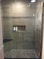 Bathroom With Tile Shower Photo Design