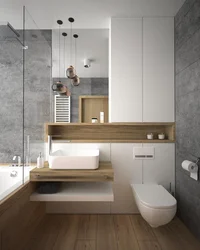 Small Bath Design Photo In An Apartment