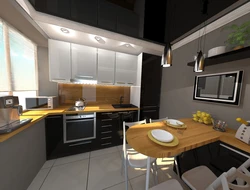 Kitchen design and layout 10 sq.