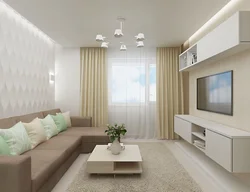 Дизайн комнаты зала в квартире 18 кв м с балконом