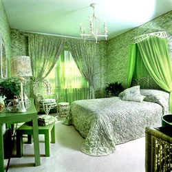 Спальня В Салатовом Цвете Фото