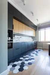 Ламинат и плитка на кухне фото комбинированный пол