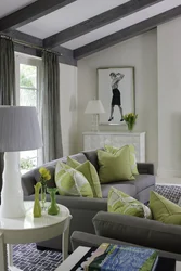 Сочетание серого в интерьере с другими цветами в гостиной фото