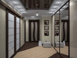 Interior of a square hallway in an apartment