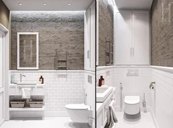 Design of bathroom and toilet separately photo in apartment