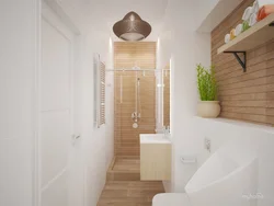 Bathroom design white with wood photo