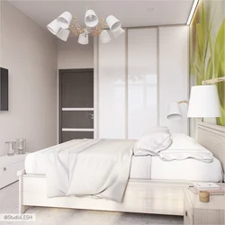 Недорогой дизайн спальни в светлых