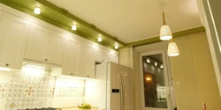 Лампочки в интерьере кухни